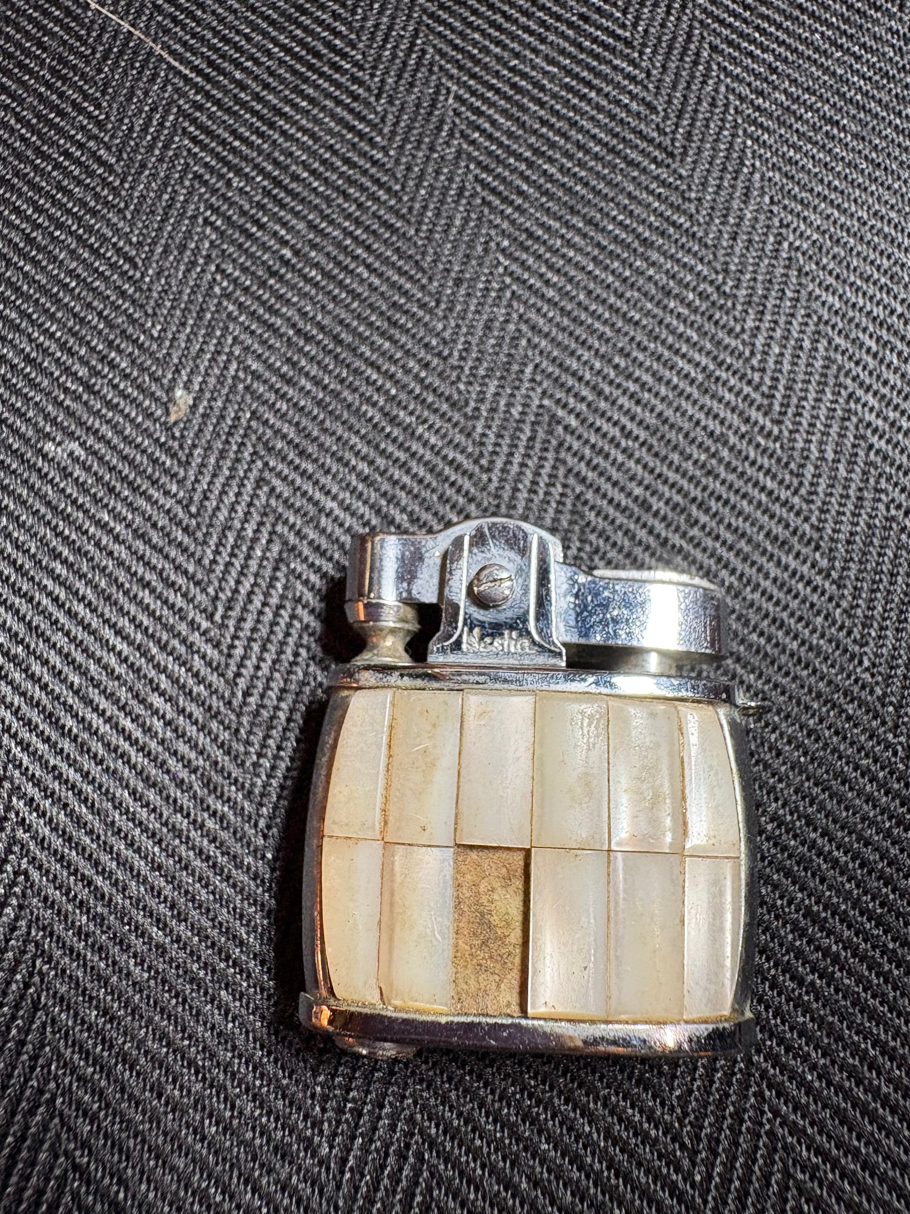 Hestia Mother-of-Pearl Mosaic Pocket Lighter angle 2