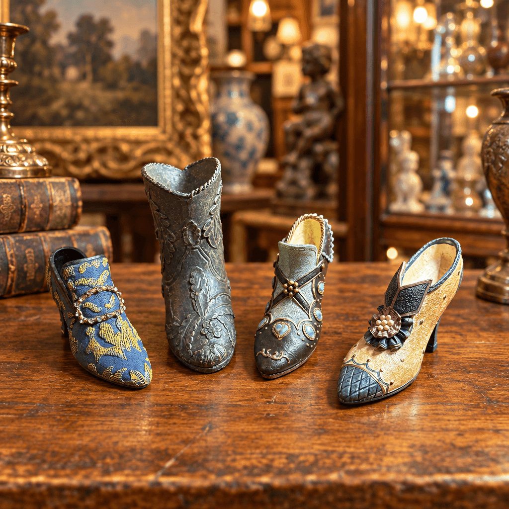 Miniature Resin Shoe Figurines
